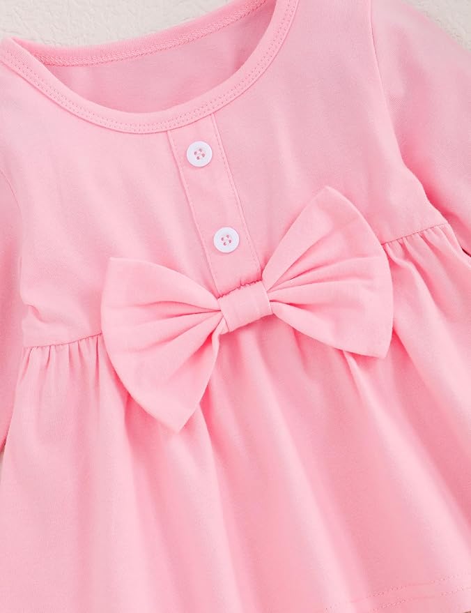 oklady Toddler Baby Girl Clothes Solid Color Ruffle Tops Floral Pants with Headband Fall Winter Cute Girl Outfits