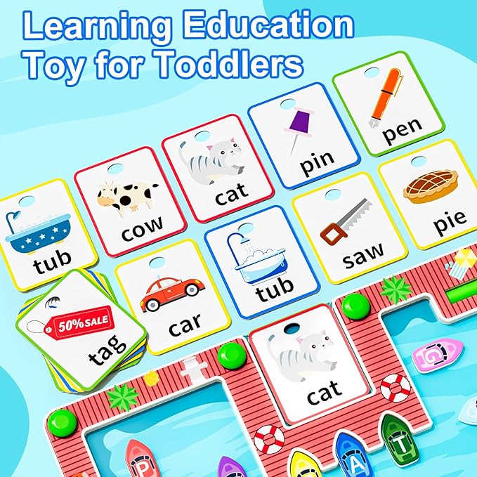 Magnetic Alphabet Maze,Montessori Magnetic Maze Board,Alphabet Puzzle Toddler Toys for Ages 2-4,Toddler Preschool Learning Toys