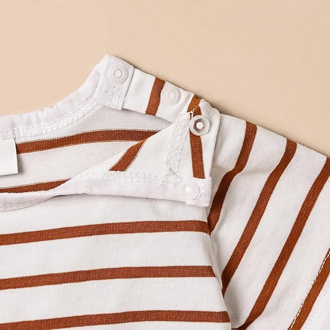 Baby Boy Clothes Newborn Outfits Stripe Romper Infant Cartoon Overall Adjustable Suspender Pants Set 0-18 Months