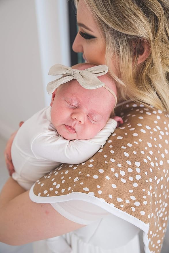 Copper Pearl Baby Burp Cloth Small 21''x10'' Size Premium Absorbent Triple Layer 3-Pack Gift Set 'Autumn'