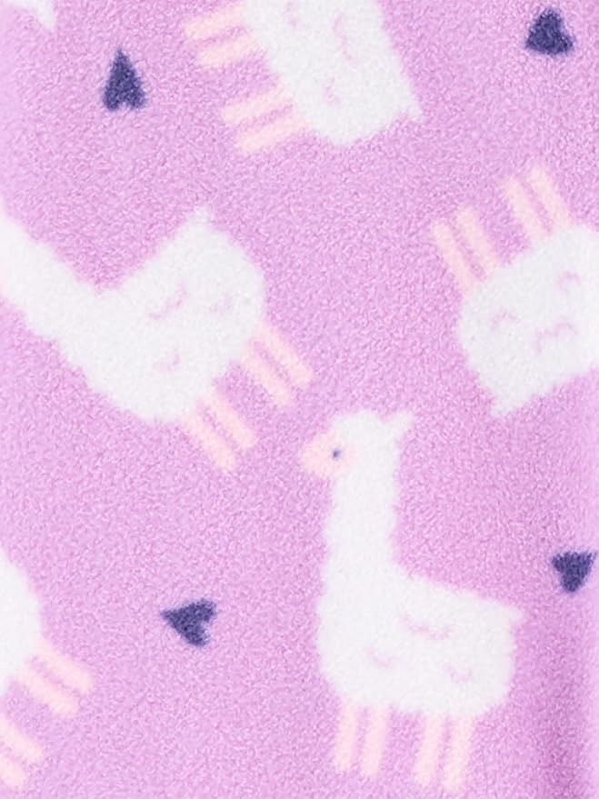 Simple Joys by Carter's Baby Girls' Cotton and Fleece Footed Sleep and Play, Pack of 2