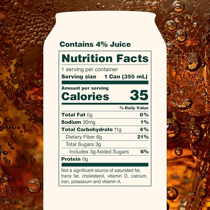 OLIPOP Prebiotic Soda Pop, Classic Root Beer, Pantry Pack Packed with Prebiotics, Fiber, and Botanicals, Gluten Free, Vegan, GMO Free, 12oz (12-Cans)