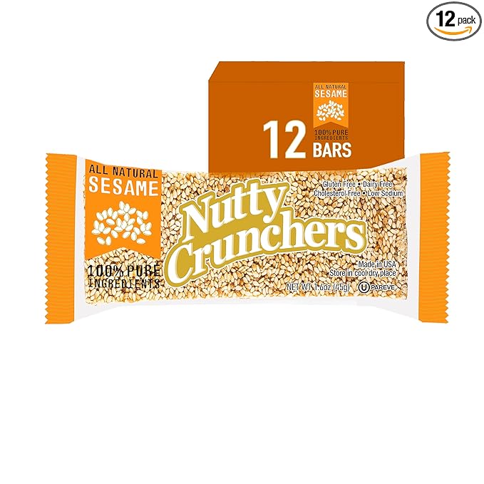 Nutty Crunchers, Sesame, 1.6 Ounce (Pack of 12)