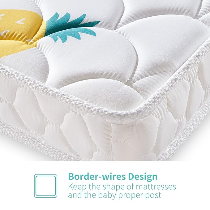 Premium Dual-Sided Baby Crib Mattress and Toddler Mattress - 52" x 27.6" x 5" - Breathable - Firm Soft - Fits Standard Cribs and Toddler Beds