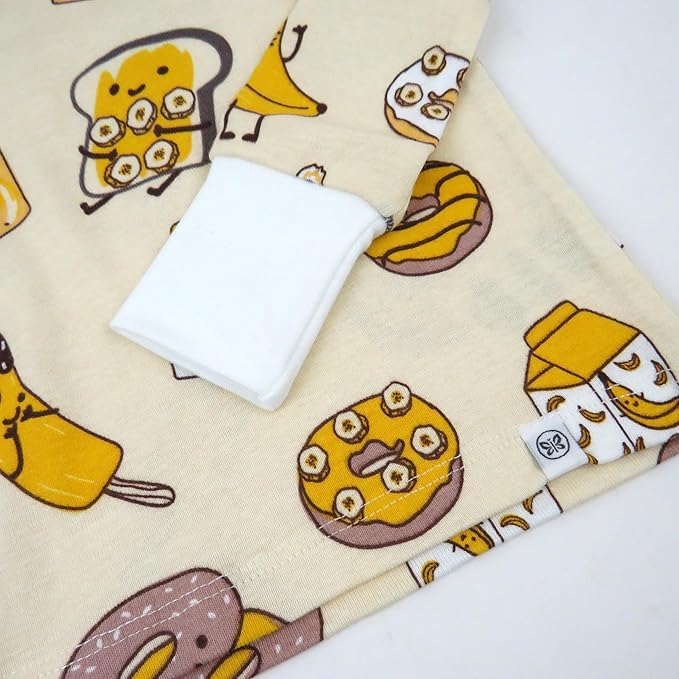 HonestBaby 2-Piece Pajamas Sleepwear Pjs 100% Organic Cotton for Baby, Toddler, Kids, Boy