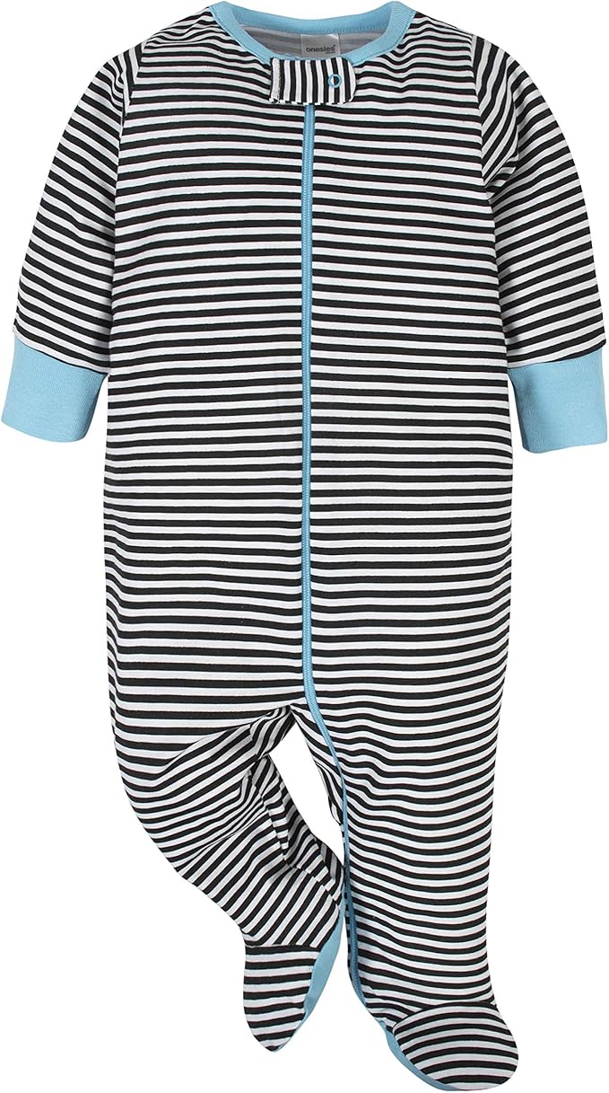 Onesies Brand baby-boys 4-pack Sleep 'N Play Footies