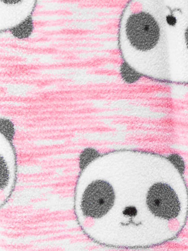 Simple Joys by Carter's Baby Girls' Cotton and Fleece Footed Sleep and Play, Pack of 2