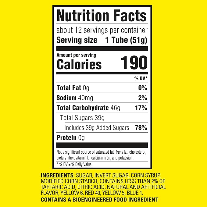 SOUR PATCH KIDS Bites Soft & Chewy Candy, 12-1.8 oz Tubes