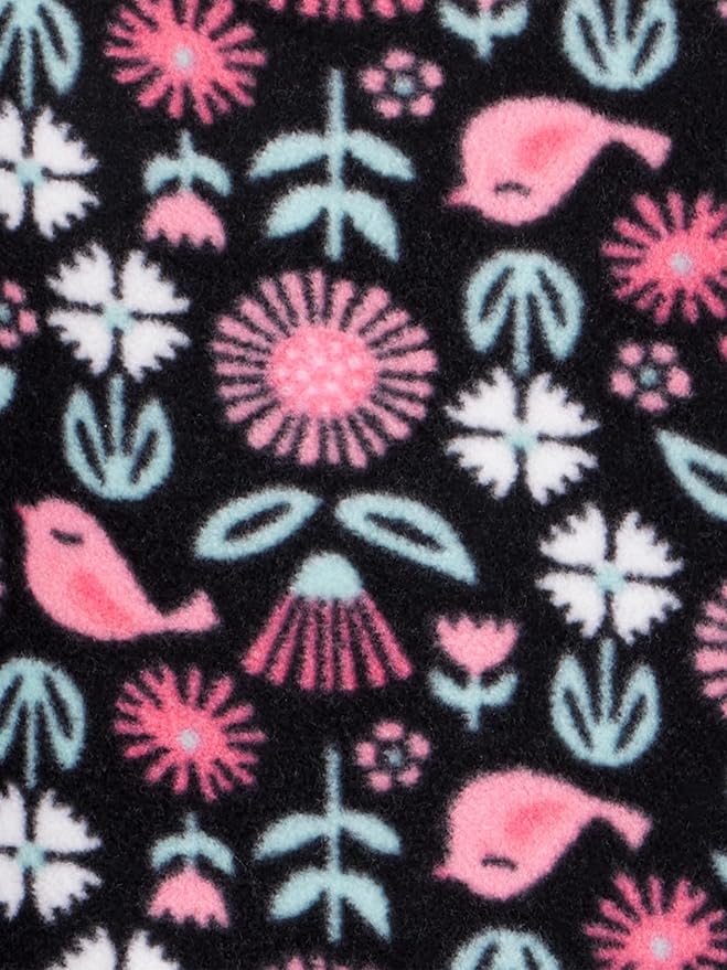 Simple Joys by Carter's girls Loose-Fit Flame Resistant Fleece Footed Pajamas