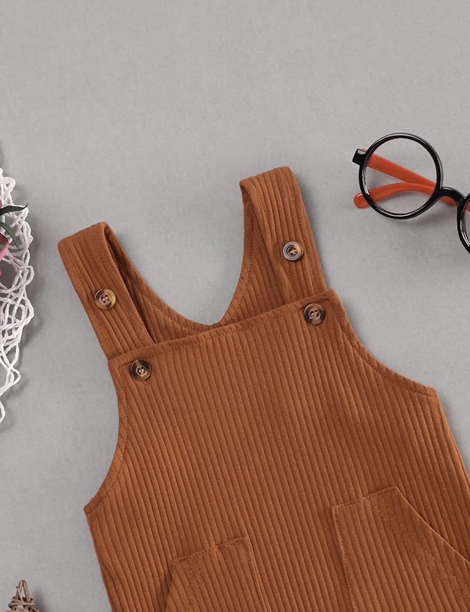 oklady Baby Boy Clothes Stripe Pattern Print Romper Top and Baby Overalls with Hat 0-18 Months Baby Boy Outfits