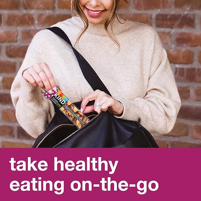 KIND Bars, Pomegranate Blueberry Pistachio, Healthy Snacks, Gluten Free, 5g Protein 12 Count
