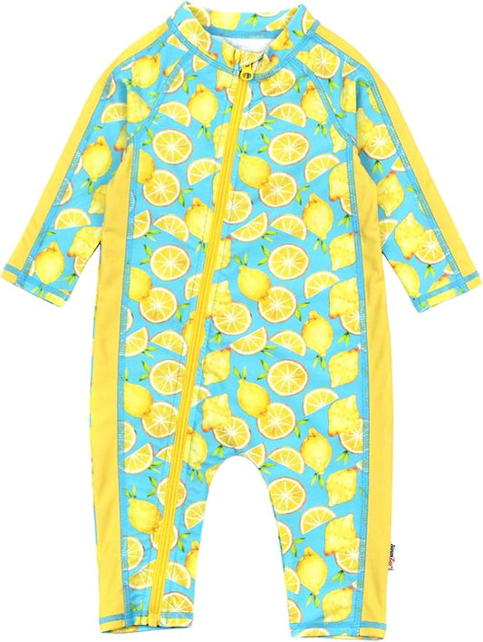 SwimZip Boys' Long-Sleeve UPF 50+ Swimsuit for Baby, Toddler, & Little Boys