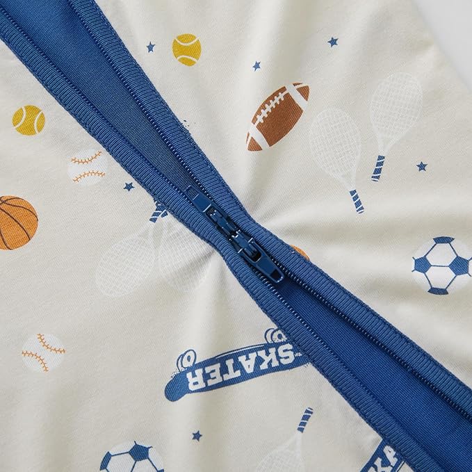 pureborn Baby Boys Girls Sleeper Snug Fit Viscose from Bamboo Pajamas 0-24 Months