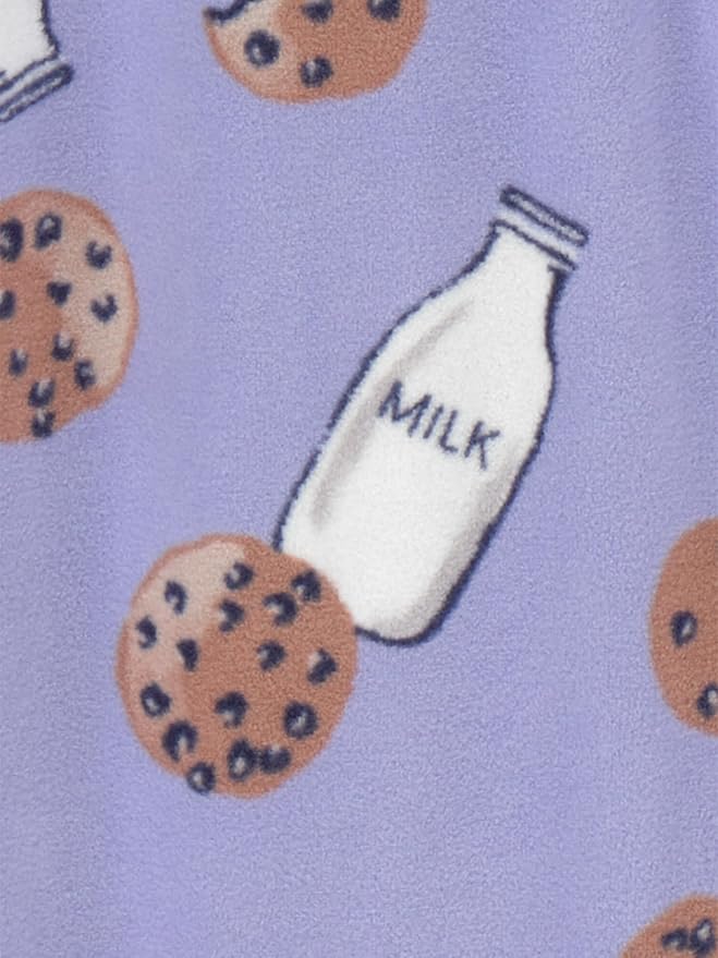 Simple Joys by Carter's girls Loose-Fit Flame Resistant Fleece Footed Pajamas