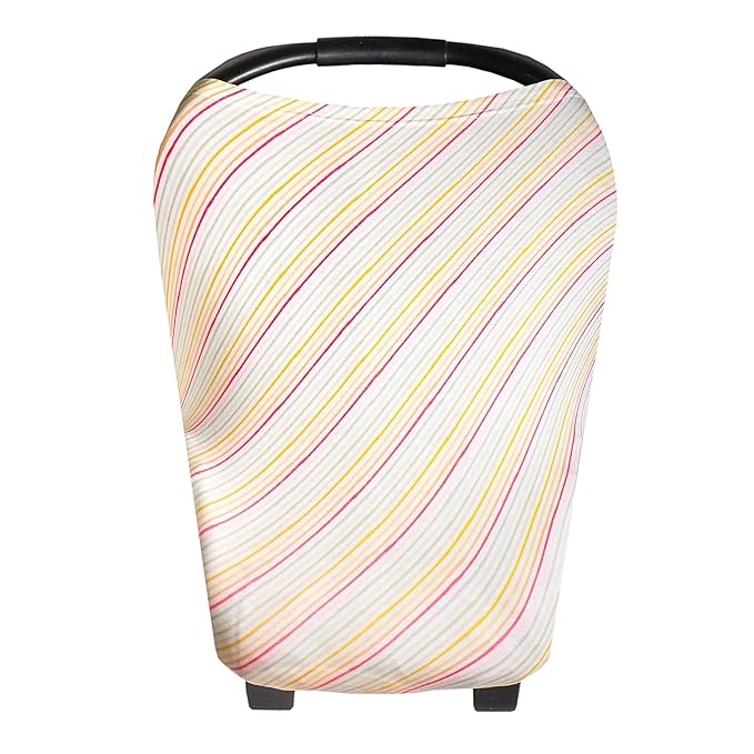 Copper Pearl Multi-Use Cover: Car Seat Covers, Nursing Cover, and Stroller Cover for Sun - Stretchy Fabric, All-Season Use, Stylish Designs, Easy Access for Moms - Rainee