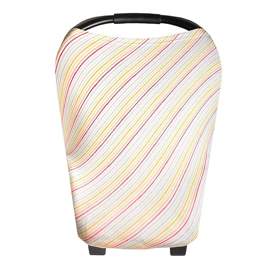 Copper Pearl Multi-Use Cover: Car Seat Covers, Nursing Cover, and Stroller Cover for Sun - Stretchy Fabric, All-Season Use, Stylish Designs, Easy Access for Moms - Rainee