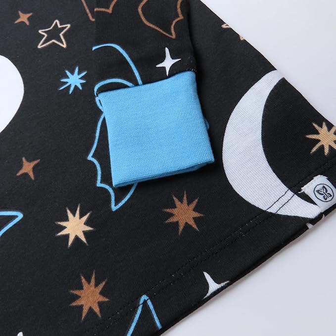 HonestBaby unisex-baby Celebration 2-piece Pajamas Sleepwear Pjs 100% Organic Cotton for Baby, Toddler, Kids