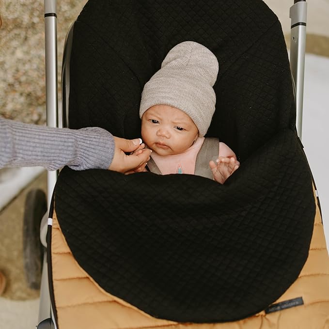 Little Unicorn Infant Car Seat Footmuff – Weather-Resistant Baby Bunting Bag with Magnetic Closure, Non-Slip Backing & Open Harness Design – Universal Fit Winter Cover for Baby Car Seat & Stroller