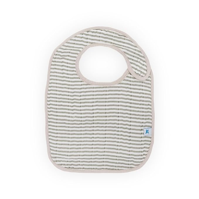 Little Unicorn Premium Classic Bib 3 pack | Adjustable as baby grows | Soft fabric on skin | Great for first time eaters (Forest Friends 2)