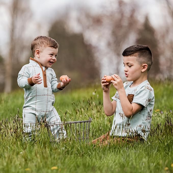 Burt's Bees Baby Boys' 100% Organic One-Piece Long Sleeve Coverall