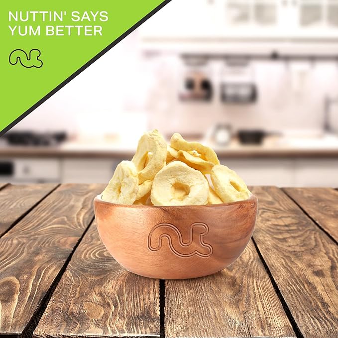 NUT CRAVINGS - Dried Apple Rings Slices, No Sugar Added - Chewy Soft Texture (32oz, 2 LB) Bulk Dry Fruits Packed Fresh in Resealable Bag - Sweet Healthy Snack, Naturally Grown, Vegan, Kosher