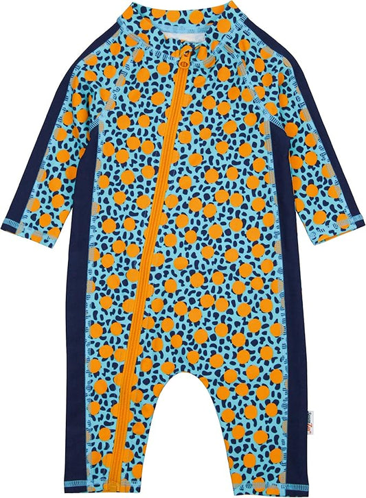 SwimZip Boys' Long-Sleeve UPF 50+ Swimsuit for Baby, Toddler, & Little Boys
