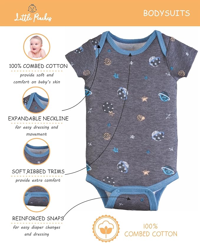 Baby Girl Clothes – 100% Cotton, Soft & Breathable Newborn Essentials and Gifts, Fits 3 to 6 Months