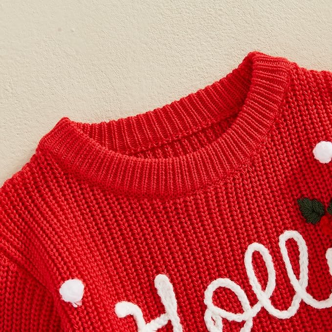 FYBITBO Baby Girl Boy Sweater Knit Oversized Pullover Sweatshirt Romper Onesie Warm Fall Winter Clothes Outfit Newborn