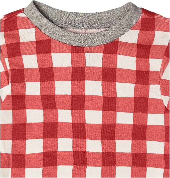 HonestBaby 4 Piece Pajamas Sleepwear Pjs 100% Organic Cotton for Infant Baby and Toddler Boys, Girls, Unisex