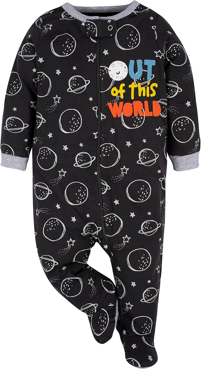 Gerber Baby Boys' 2-Pack Footed Pajamas