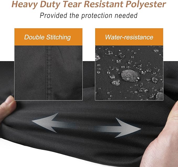 NettyPro Patio Umbrella Cover Outdoor Waterproof Cantilever Parasol Banana Umbrella Cover Fits 12ft to 14ft, Black