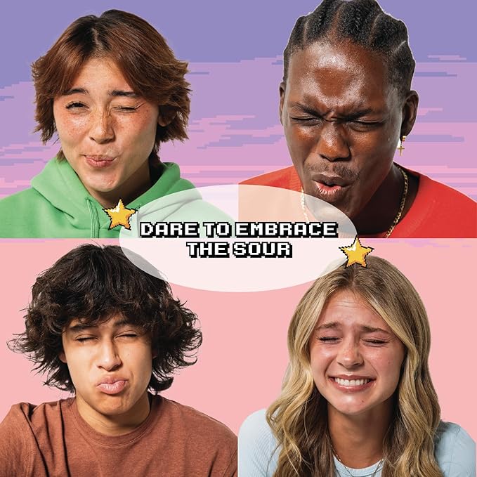 Final Boss Sour Candy, Sour Strawberries, 10 Pack, Level 1, Fruit Chews with Real Dried Fruit, No Artificial Colors or Flavors, Low Calorie Snack for Kids, Teens, Adults, Lunch Boxes & On The Go