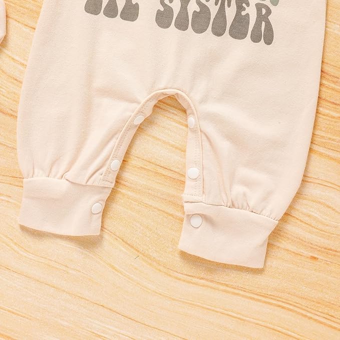 Sinhoon Newborn Baby Girl Romper Infant Letter Print Bodysuit Jumpsuit+Hat+Gloves+Socks 4Pcs Coming Home Clothes Outfit