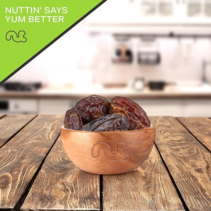 NUT CRAVINGS - Sun Dried Jumbo Medjool Dates, No Sugar Added (16oz, 1 LB) Bulk Dry Fruits Packed Fresh in Resealable Bag - Sweet Healthy Snack, Naturally Grown, Vegan, Kosher