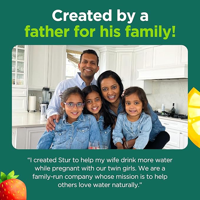 Stur Liquid Water Enhancer | Tropical Punch | Naturally Sweetened | High in Vitamin C & Antioxidants | Sugar Free | Zero Calories | Keto | Vegan | 5 Bottles, Makes 120 Drinks