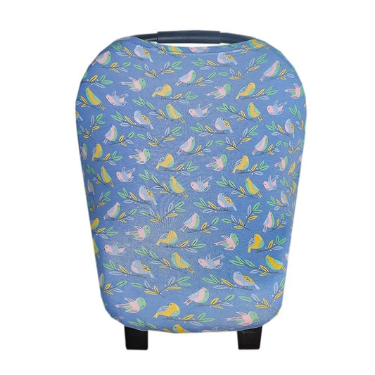 Copper Pearl Multi-Use Cover: Car Seat Covers, Nursing Cover, and Stroller Cover for Sun - Stretchy Fabric, All-Season Use, Stylish Designs, Easy Access for Moms - Birdie