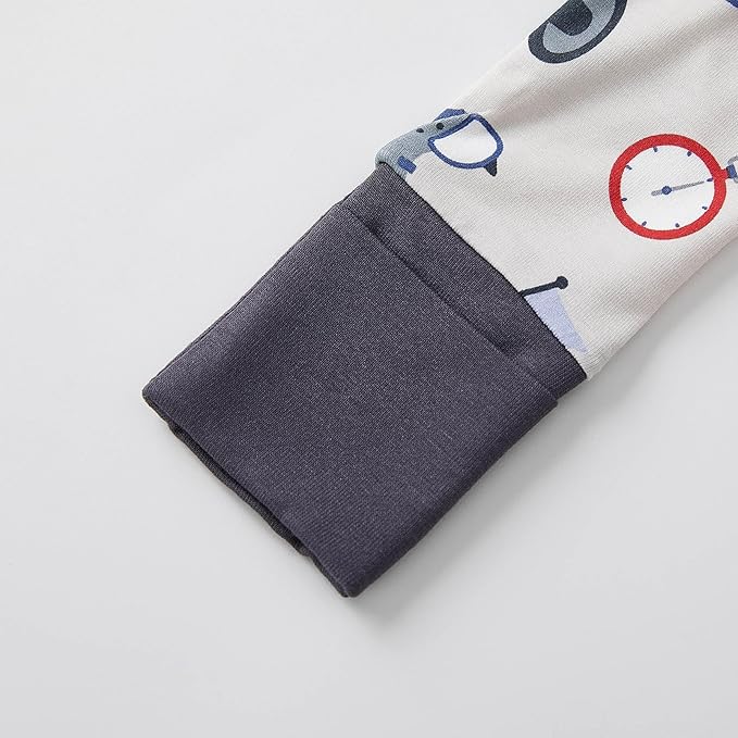 pureborn Baby Infant Boys Girls Sleeper Snug Fit Viscose from Bamboo Pajamas 0-24 Months