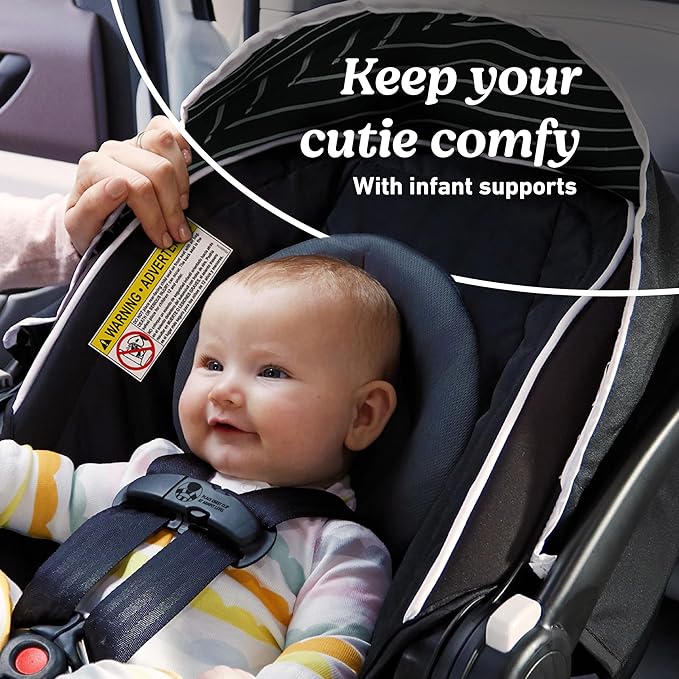 Graco SnugRide Lite LX Infant Car Seat, Rear-Facing, Lightweight, Adjustable Base, Easy Install, Studio