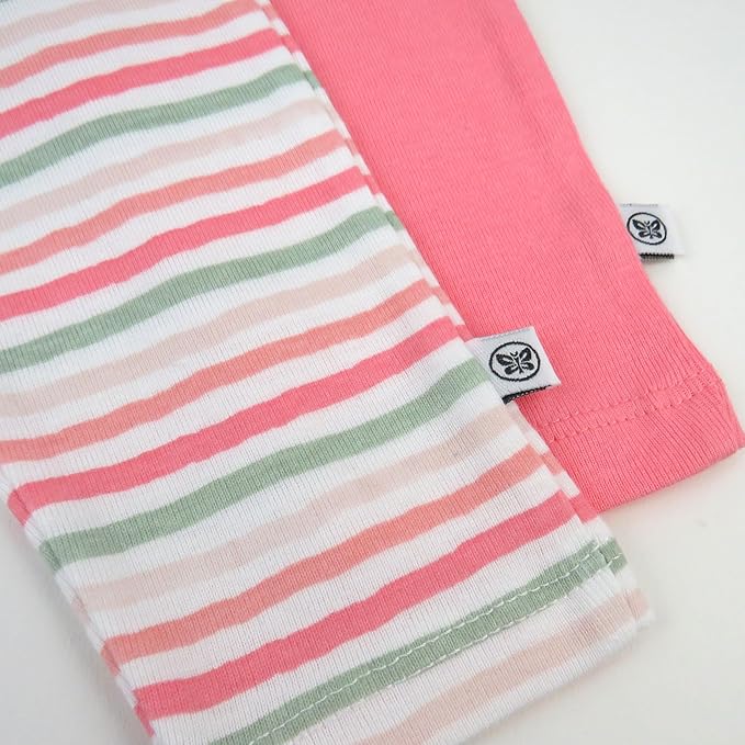 HonestBaby Unisex-Baby Multipack Harem Pants Roomy Fit Pull on Bottoms 100% Organic Cotton for Baby Boys, Girls