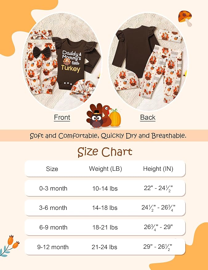 Infant Newborn Baby Girl Clothes Baby Girl Outfits For All Seasons Long Sleeve Snap Romper Pant Sets With Headband