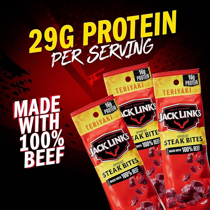 Frito Lay Jack Link's Steak Bites Variety Pack, (Pack of 8)