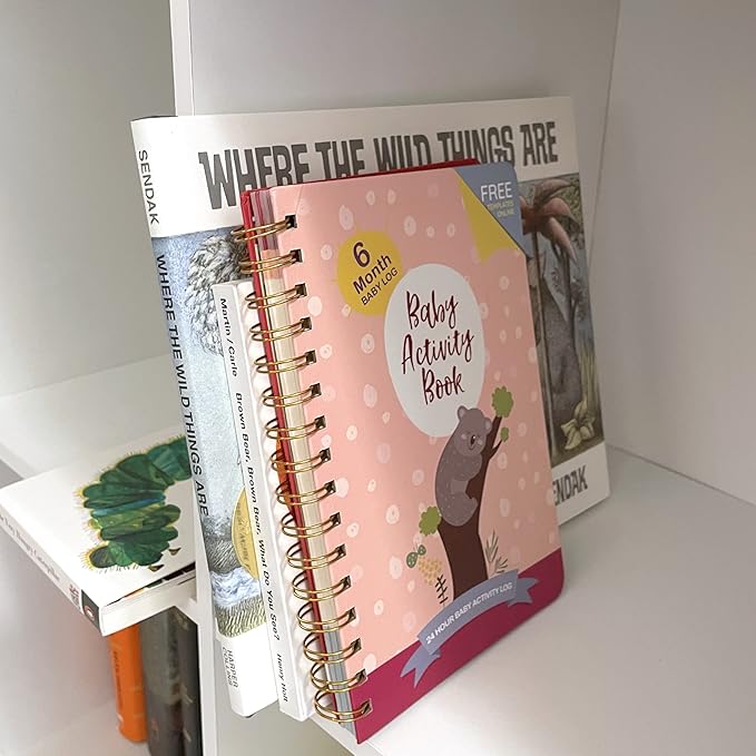 Baby Tracking Journal (Girl Edition) - HARDCOVER Baby Diary for Newborns, Daily Activity Log, Developmental Milestones, Immunization Schedule, Health Record, Emergency Contacts, and More! - Made by Doctors for