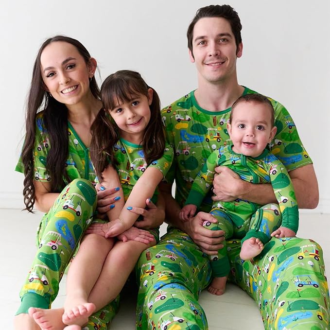 Little Sleepies Two-Piece Pajama Set for Boys & Girls, Soft Viscose from Bamboo Toddler Pajamas for Kids, Family Matching PJs