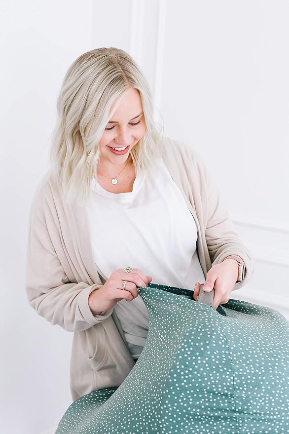Copper Pearl Multi-Use Cover: Car Seat Covers, Nursing Cover, and Stroller Cover for Sun - Stretchy Fabric, All-Season Use, Stylish Designs, Easy Access for Moms - Juniper