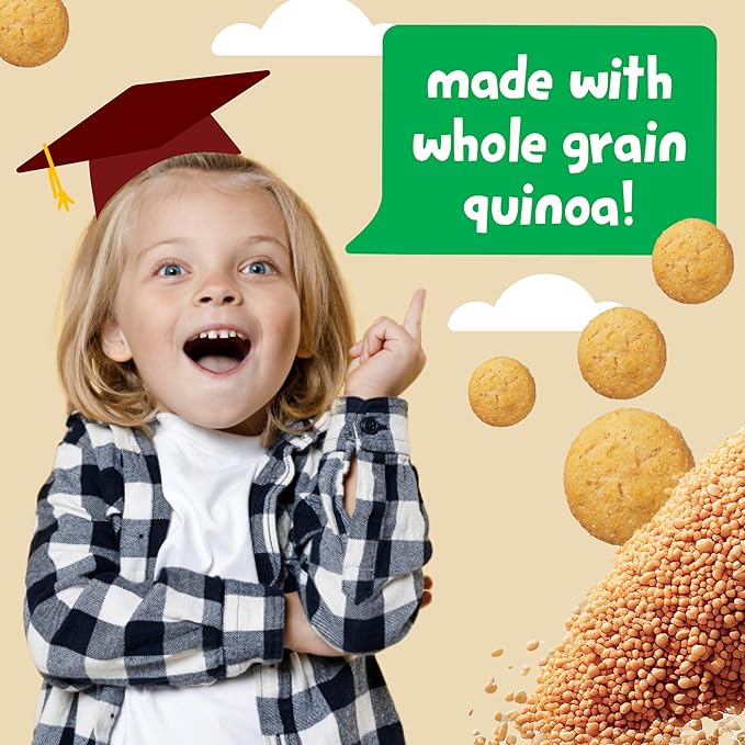 Get'ems! from Gerber, Snacks for Kids, BBQ Roundos, Made with Whole Grain Quinoa, Calcium to Support Strong Bones - 5 pack