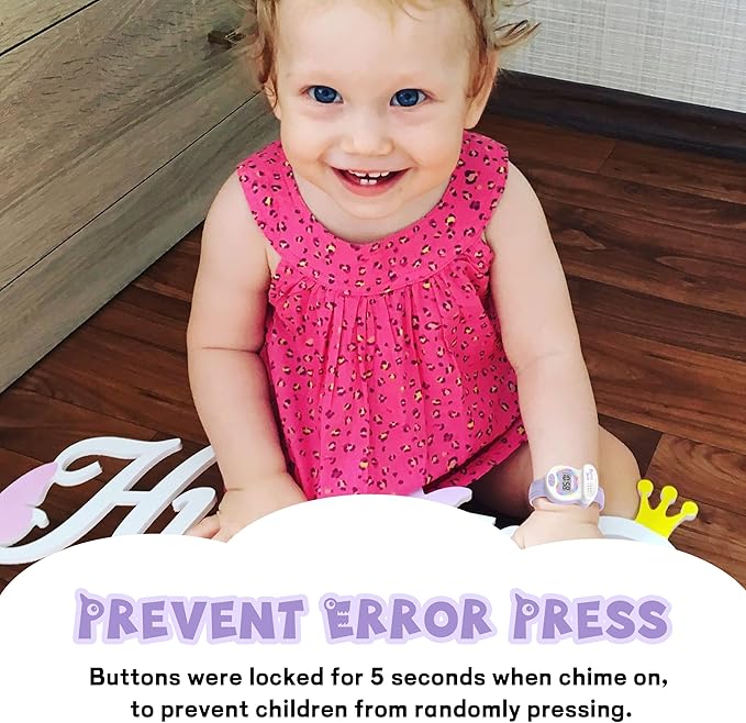 Kids Watch Potty Training Watches for Boys and Girls, Potty Timer Toilet Shape and LED Colorful Lights, Music Reminds Kids It's Time to Go to The Bathroom, Fun Gift for Moms and Toddlers