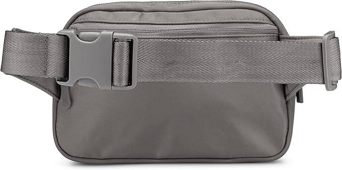 Parker Baby Co. Diaper Belt Bag - Portable Fanny Pack Diaper Bag, Crossbody Bag for Moms - Birch Belt Bag - Gray
