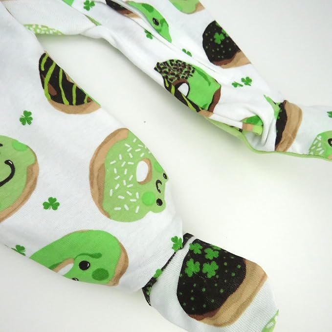 HonestBaby Baby Celebration Sleep & Play Footed One-Piece Pajama Sleeper 100% Organic Cotton