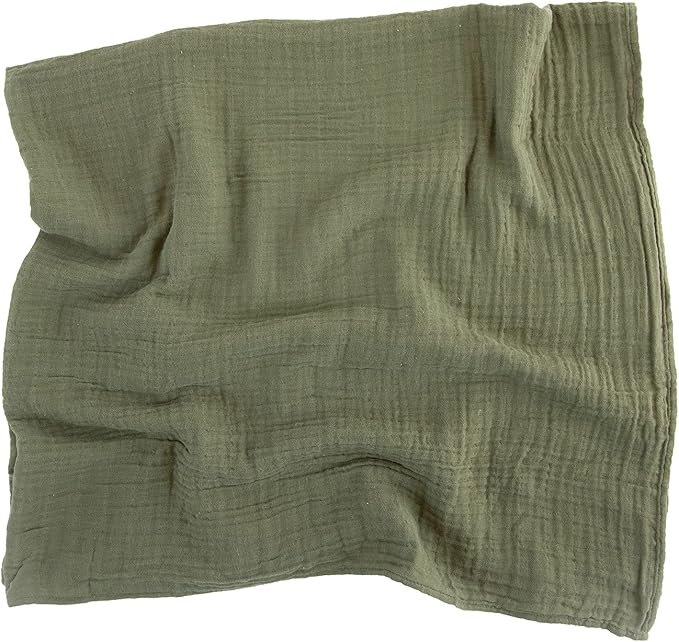 Little Unicorn Premium Cotton Swaddle Baby Blanket | Breathable Fabric | for swaddling, Play, Nursing & More (Fern)