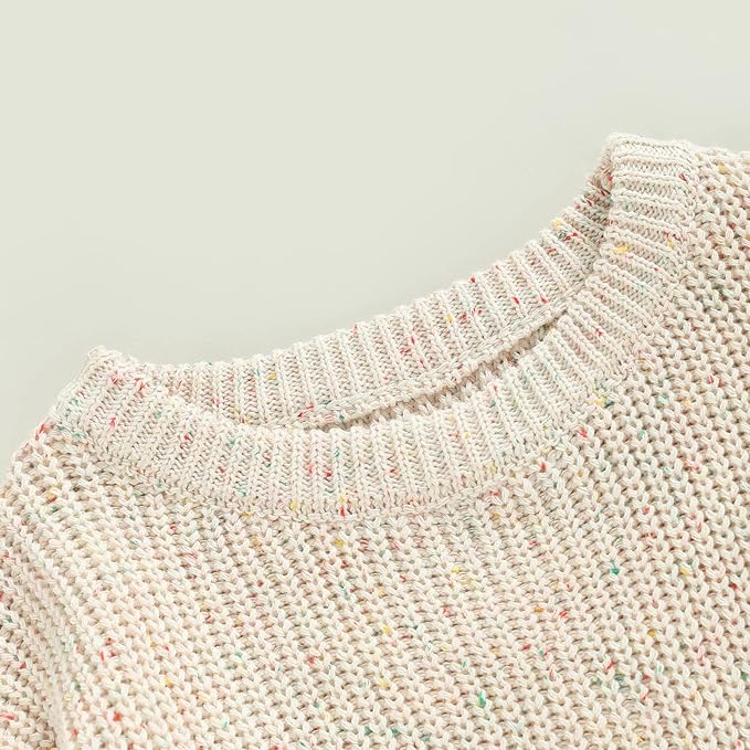 FYBITBO Baby Girl Boy Sweater Knit Oversized Pullover Sweatshirt Romper Onesie Warm Fall Winter Clothes Outfit Newborn